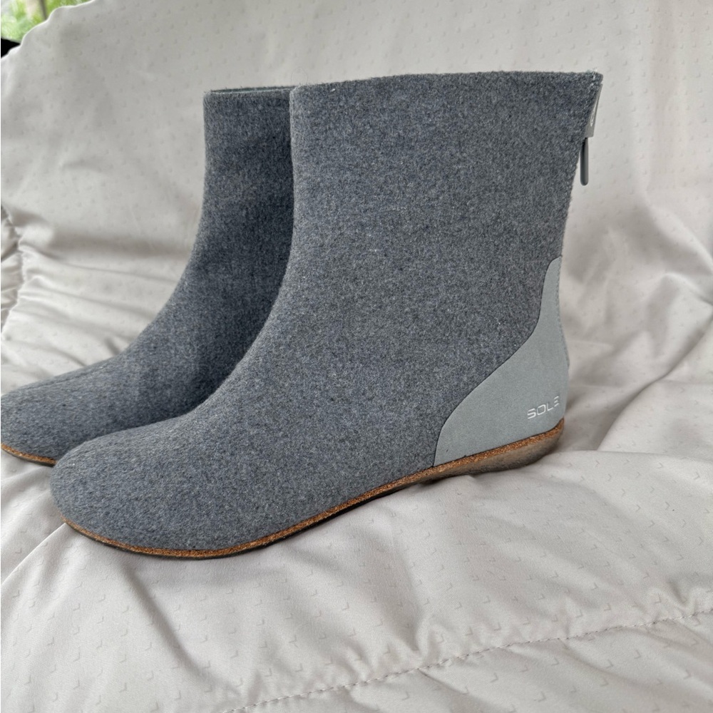 District Gray Winter Ankle Boots